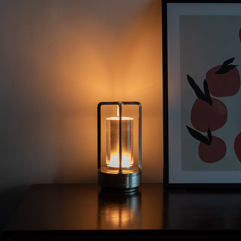 Metal Lantern Crystal Table Lamp - Perfect Decorative Table Lamp, Create The Best Scene