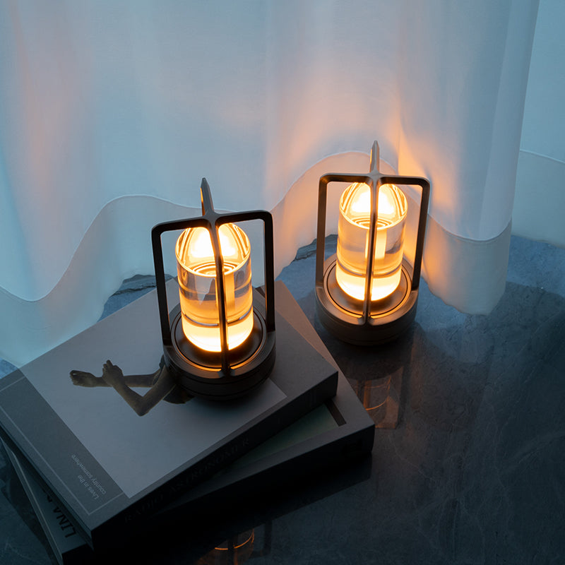 Metal Lantern Crystal Table Lamp - Perfect Decorative Table Lamp, Create The Best Scene