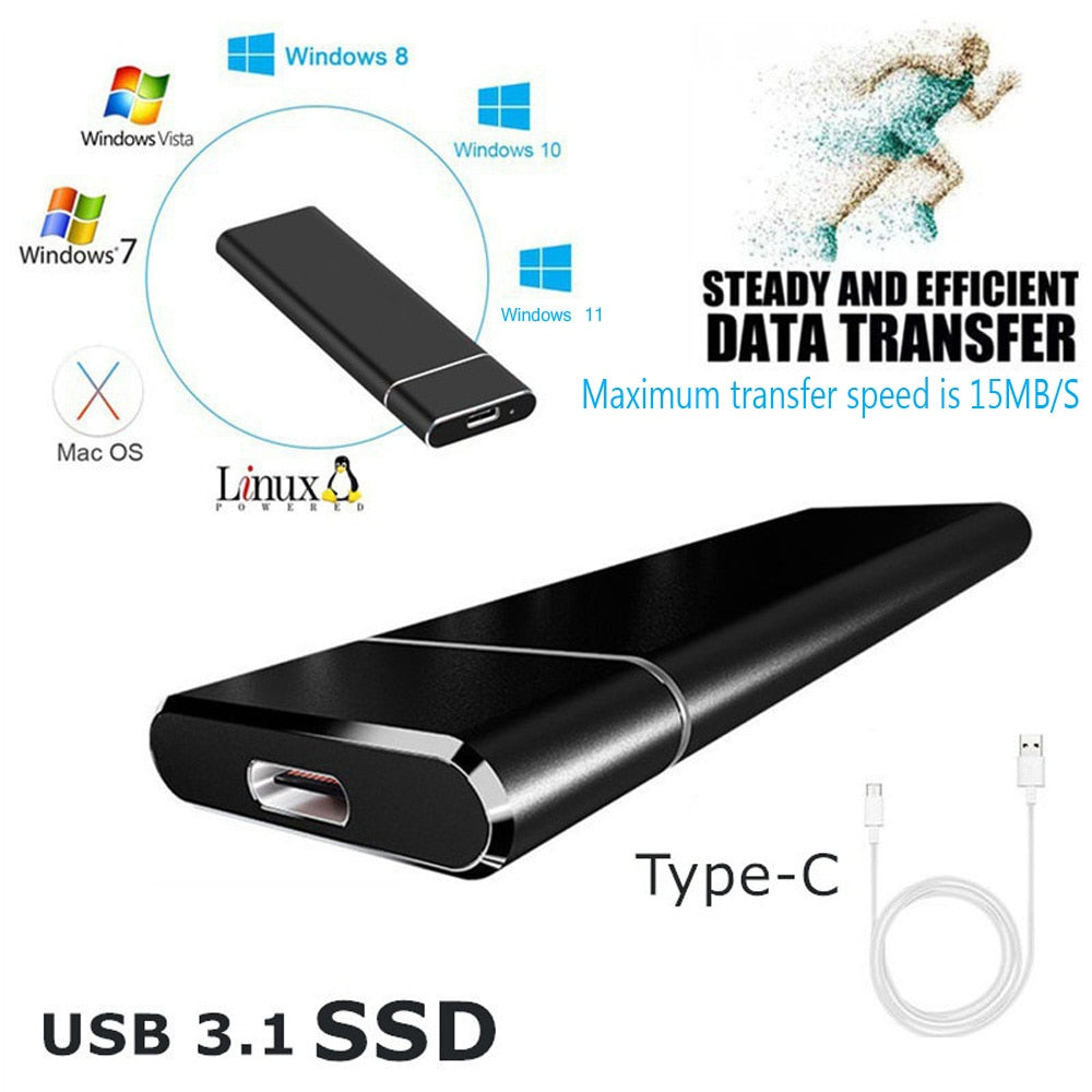 High Speed Portable 1TB-30TB SSD