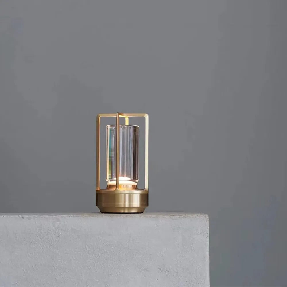 Metal Lantern Crystal Table Lamp - Perfect Decorative Table Lamp, Create The Best Scene