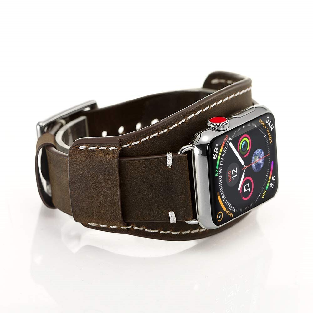 Genuine Leather Strap iWatch 38mm 42mm bracelet