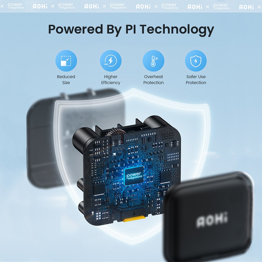 Aohi 40W Fast Charging Foldable Charger  for iPhone 14 13 Pro Max Mac