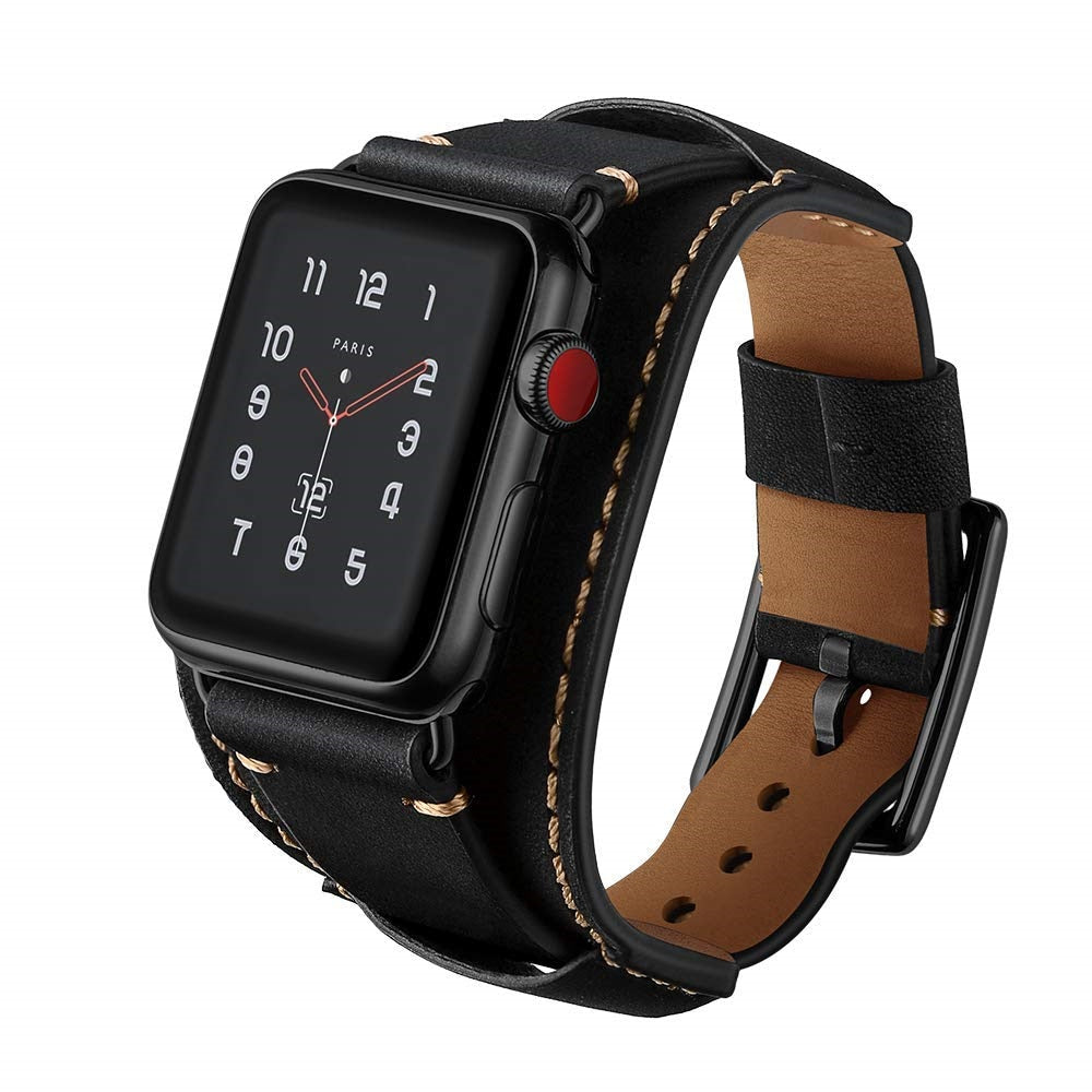 Genuine Leather Strap iWatch 38mm 42mm bracelet