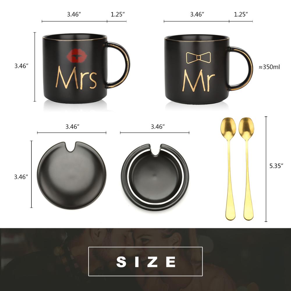 Mr and Mrs Coffee Mugs Cups Gift-Set