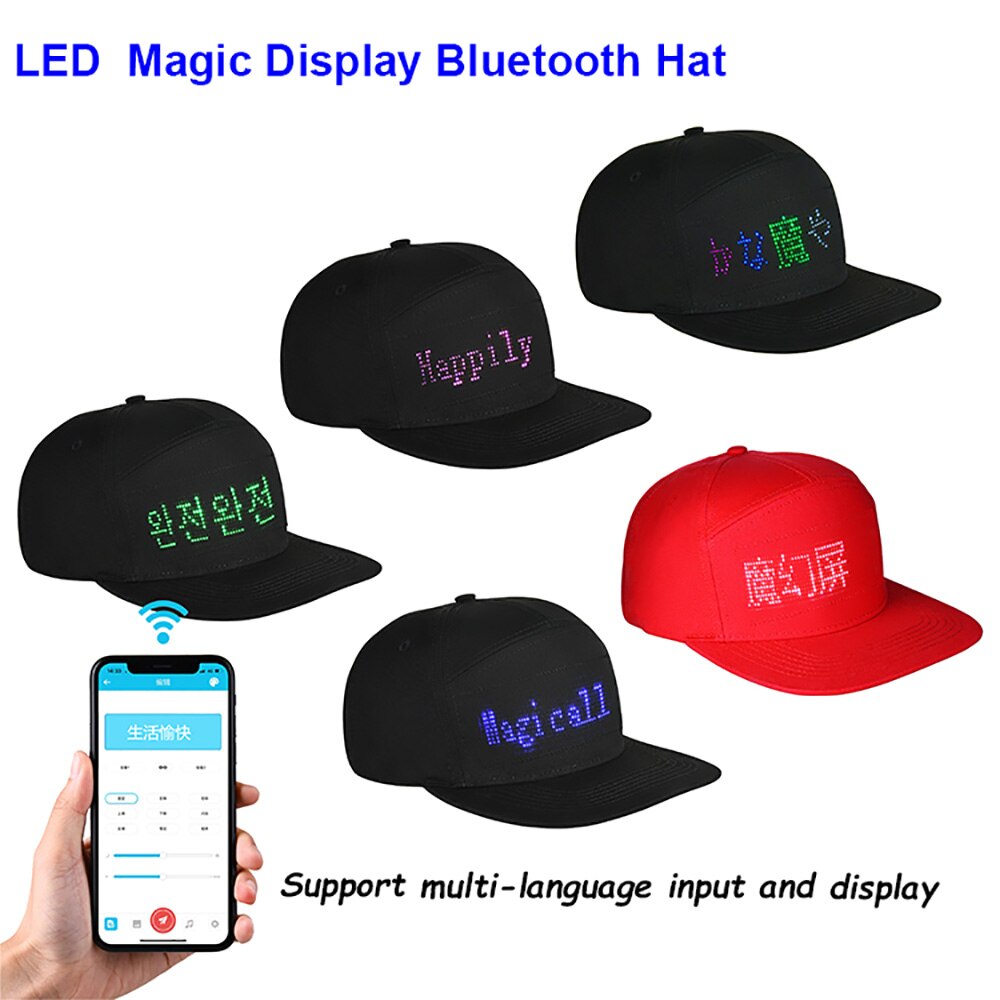 LED Display Screen Smart Hat