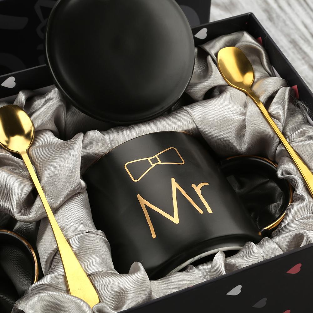 Mr and Mrs Coffee Mugs Cups Gift-Set