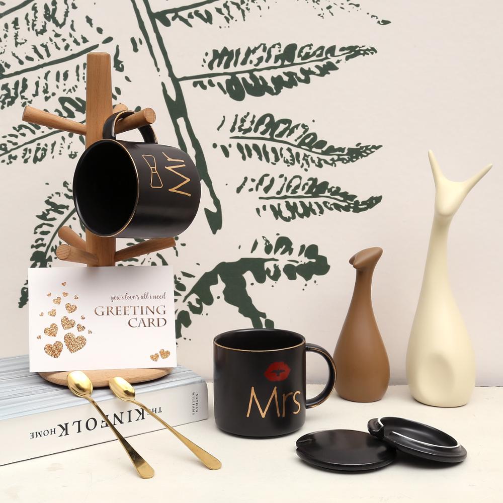 Mr and Mrs Coffee Mugs Cups Gift-Set
