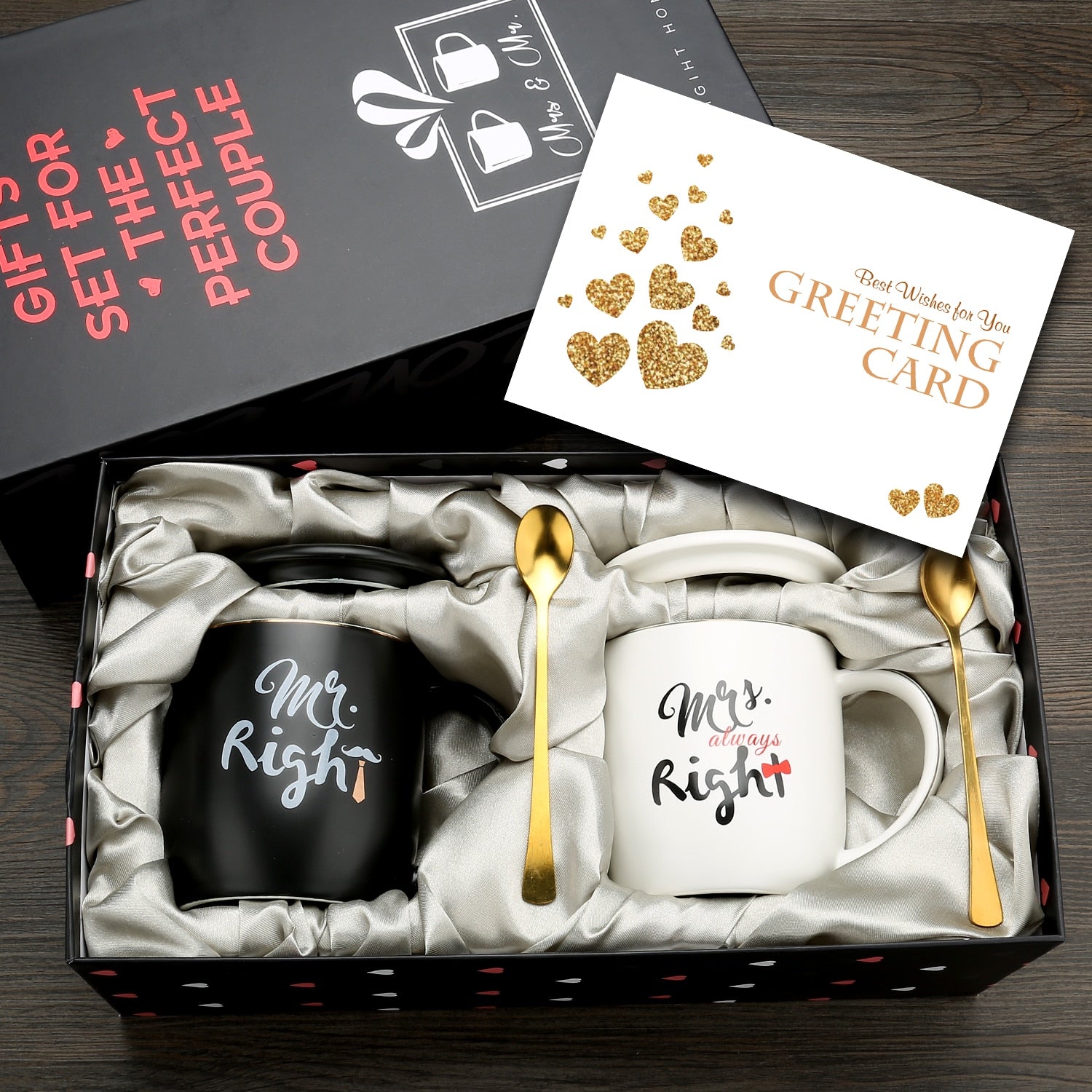 Mr and Mrs Coffee Mugs Cups Gift-Set