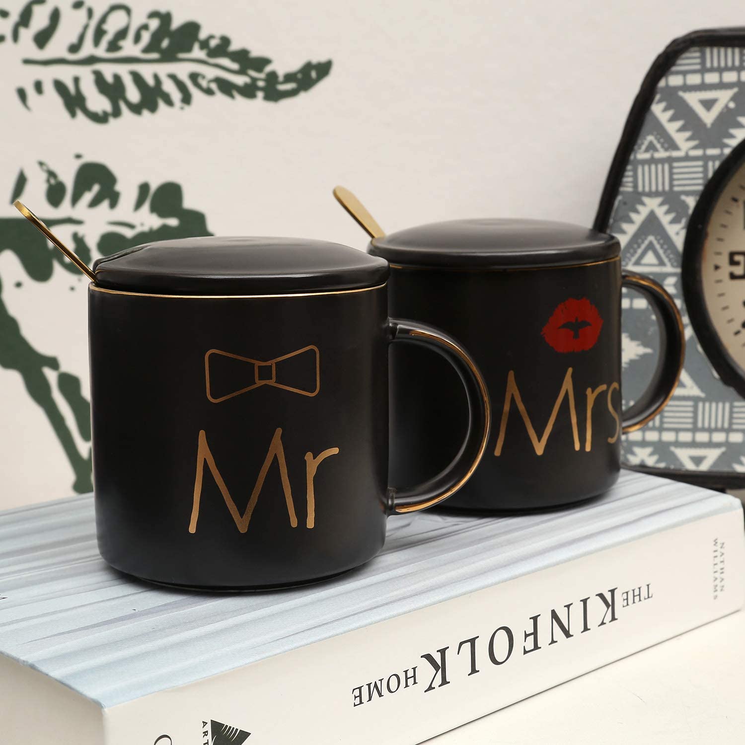 Mr and Mrs Coffee Mugs Cups Gift-Set