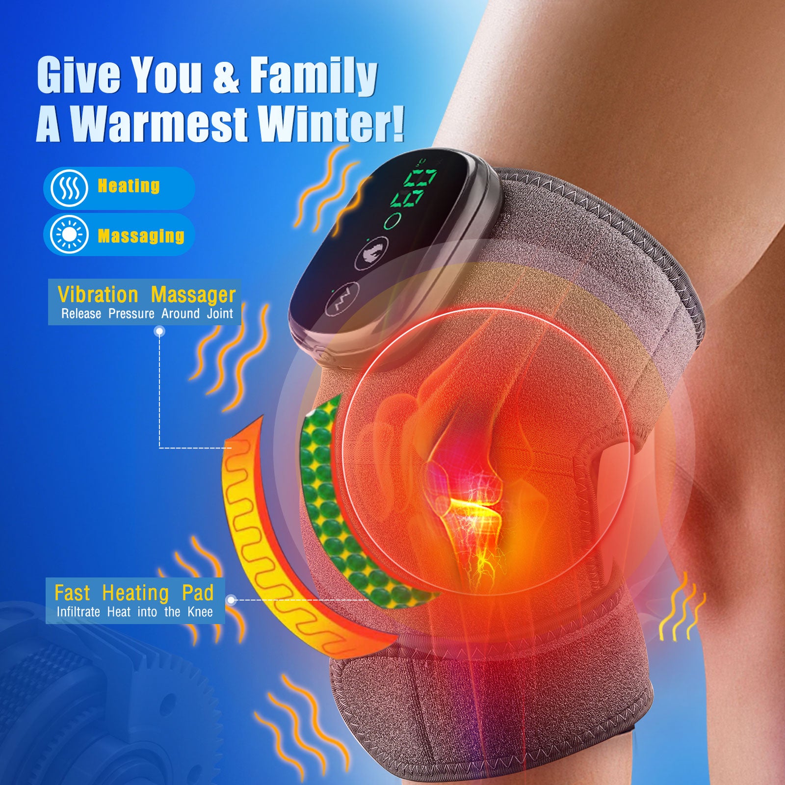 Flourish Deals Rechargeable Knee Massager