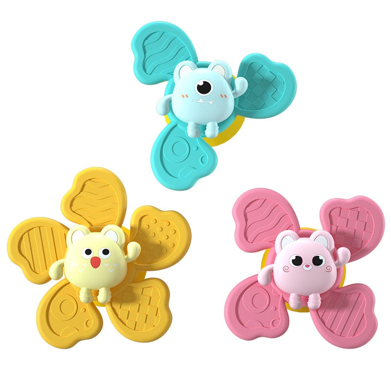 Suction Cups Spinning Top Toy For Baby