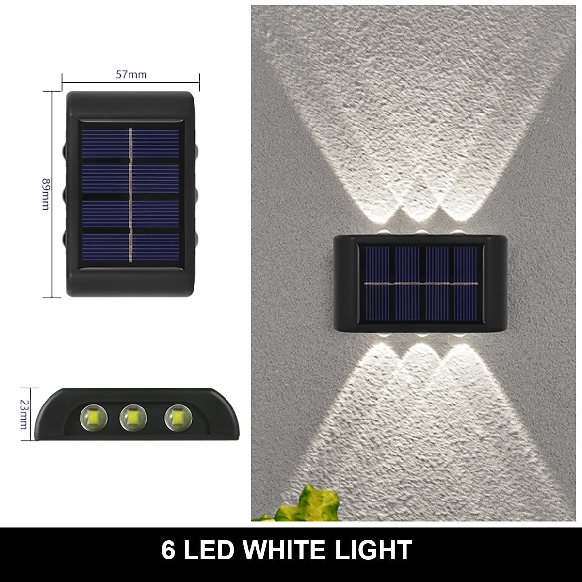 Outdoor Solar Wall Lamp Waterproof Luminous Lighting