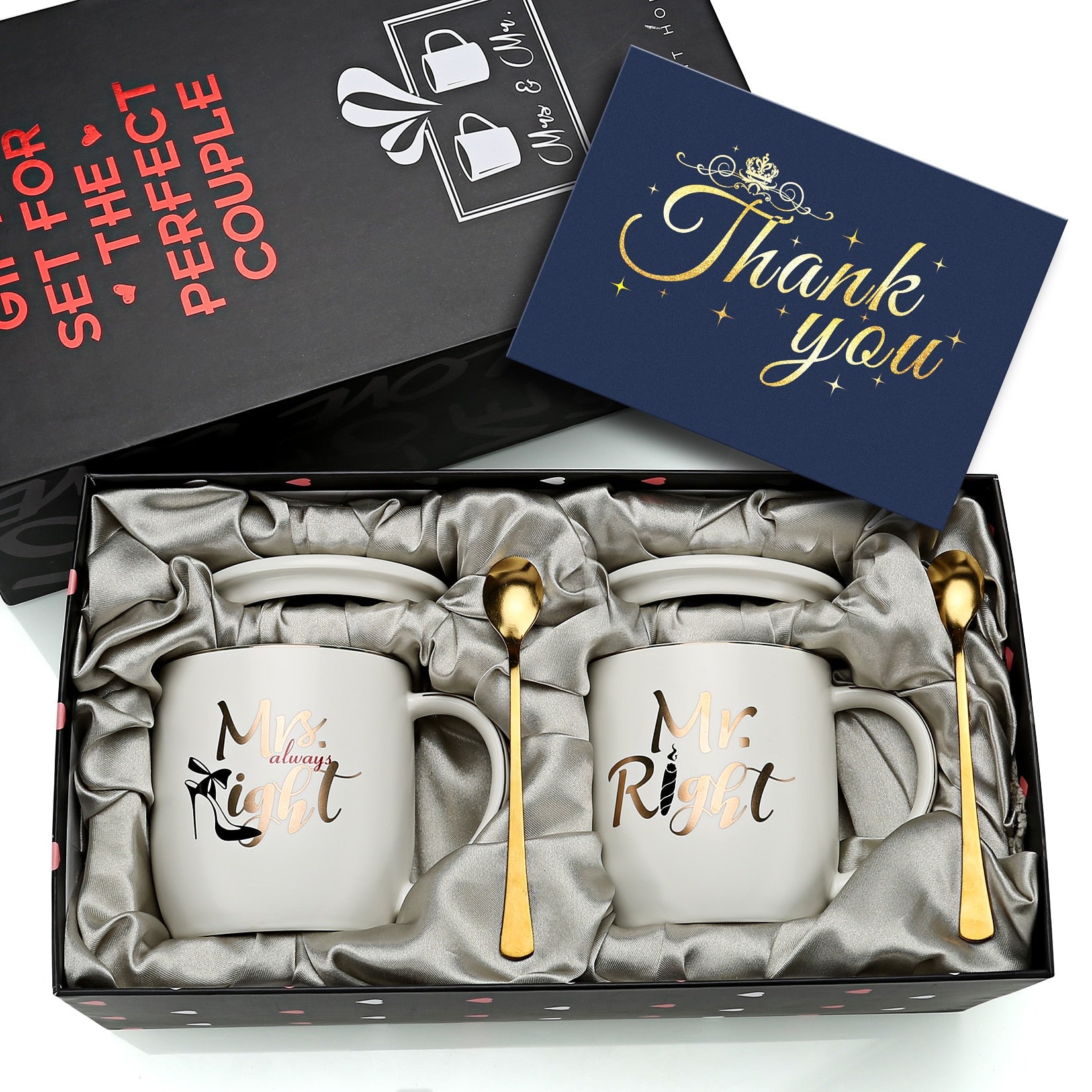 Mr and Mrs Coffee Mugs Cups Gift-Set