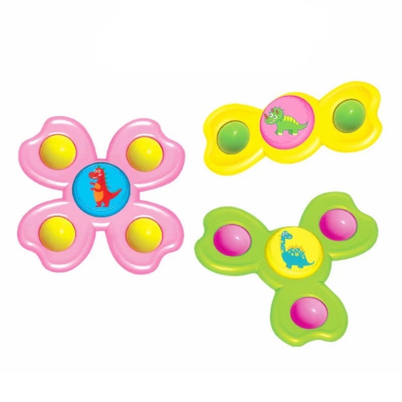 Suction Cups Spinning Top Toy For Baby