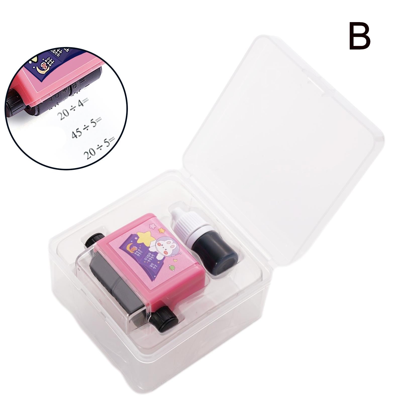 Math Practice Number Rolling Stamp