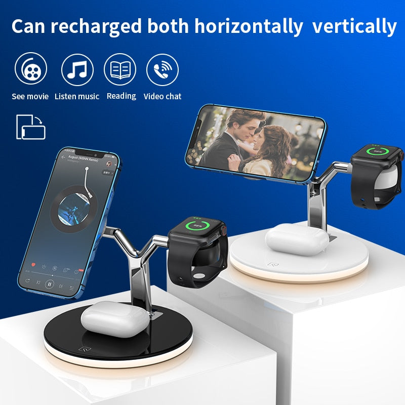 FD-Magnetic Wireless Charger With LED Lamp