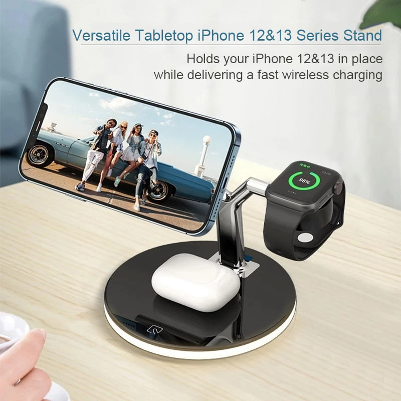 FD-Magnetic Wireless Charger With LED Lamp