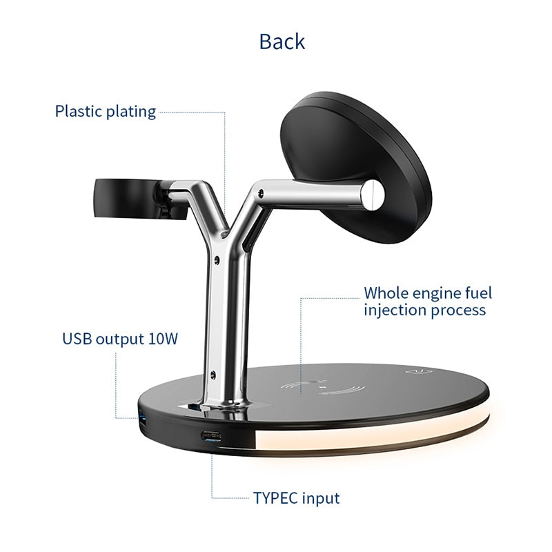 FD-Magnetic Wireless Charger With LED Lamp