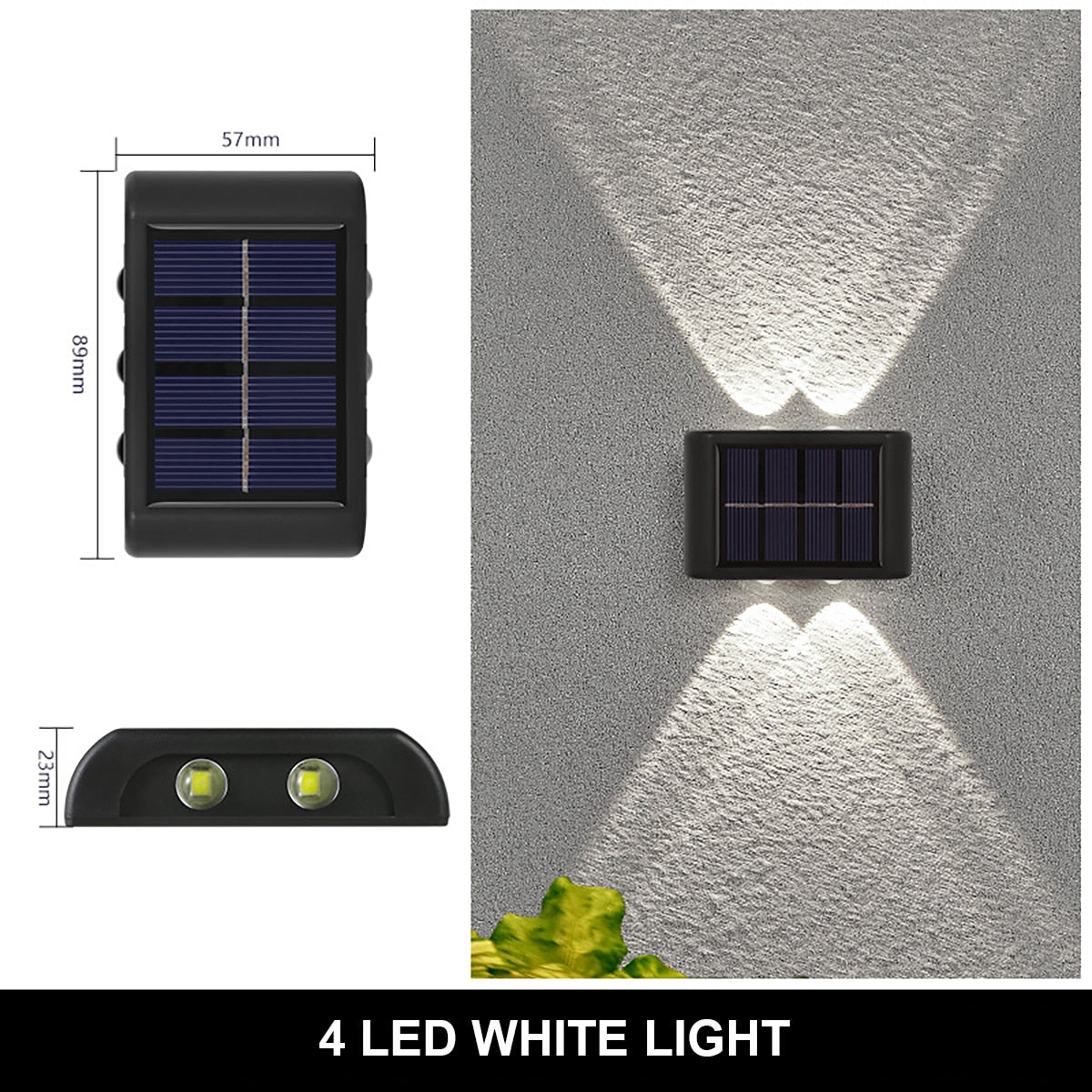 Outdoor Solar Wall Lamp Waterproof Luminous Lighting